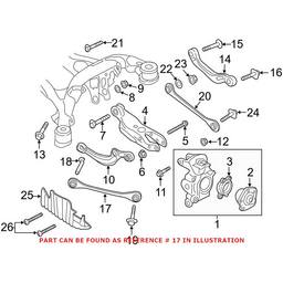 Audi Suspension Trailing Arm - Rear Passenger Side